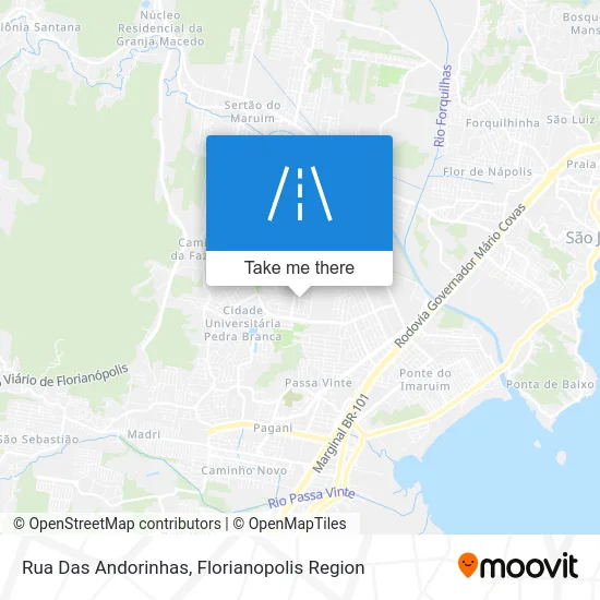 Rua Das Andorinhas map