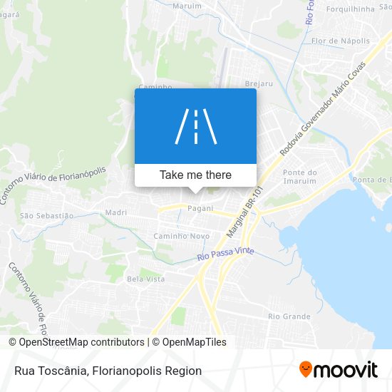 Rua Toscânia map
