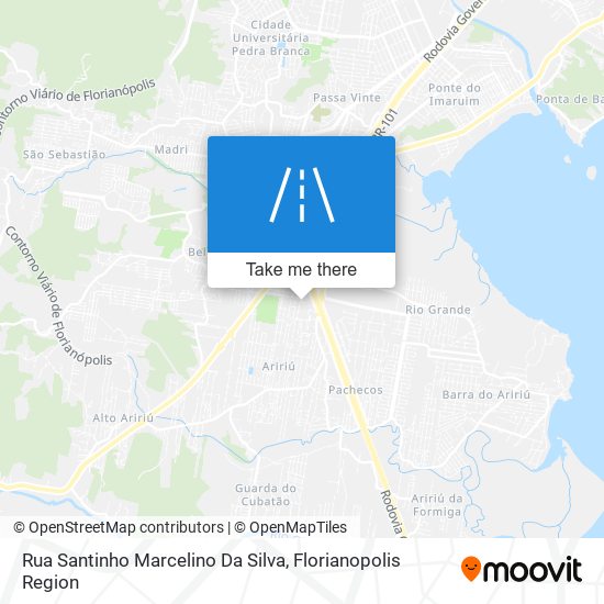 Mapa Rua Santinho Marcelino Da Silva