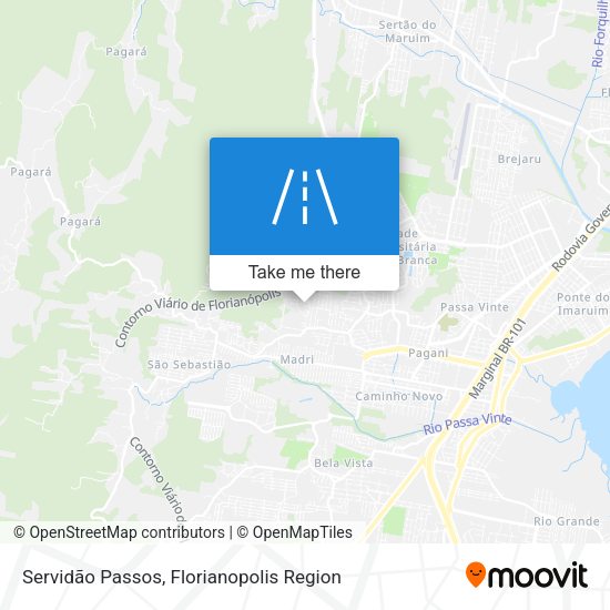 Servidão Passos map