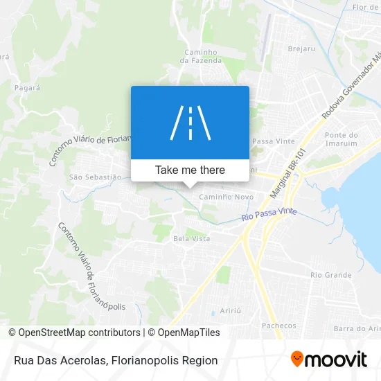 Rua Das Acerolas map