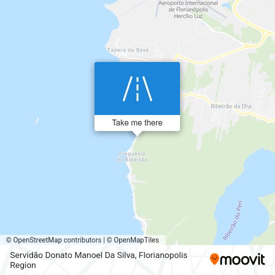 Servidão Donato Manoel Da Silva map