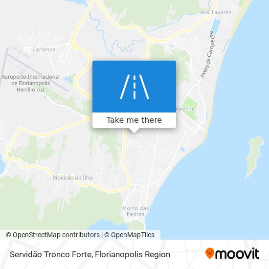 Servidão Tronco Forte map