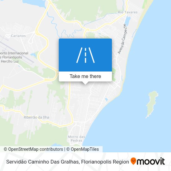 Servidão Caminho Das Gralhas map