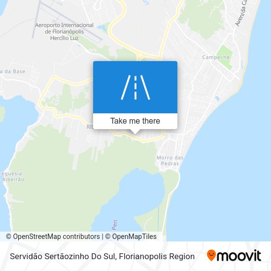 Servidão Sertãozinho Do Sul map