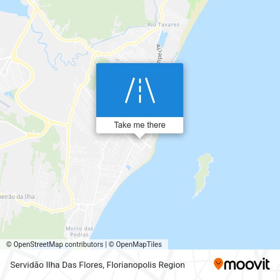 Servidão Ilha Das Flores map