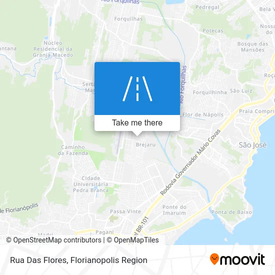 Rua Das Flores map