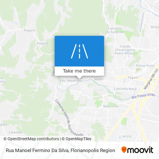 Mapa Rua Manoel Fermino Da Silva