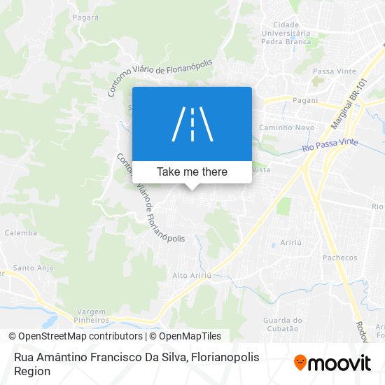 Mapa Rua Amântino Francisco Da Silva