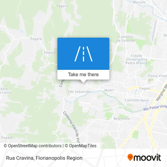 Rua Cravina map