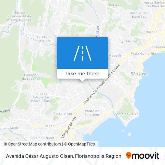 Mapa Avenida César Augusto Olsen