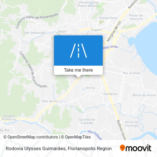 Rodovia Ulysses Guimarães map