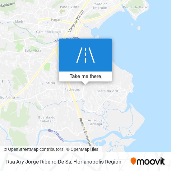 Mapa Rua Ary Jorge Ribeiro De Sá