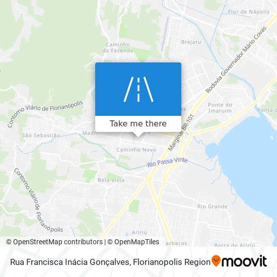 Mapa Rua Francisca Inácia Gonçalves