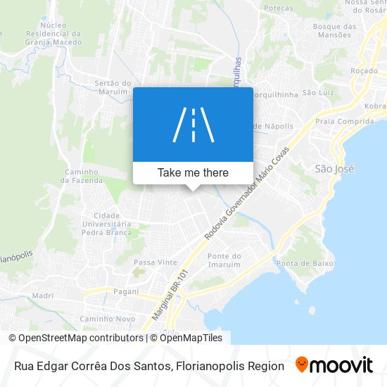 Mapa Rua Edgar Corrêa Dos Santos