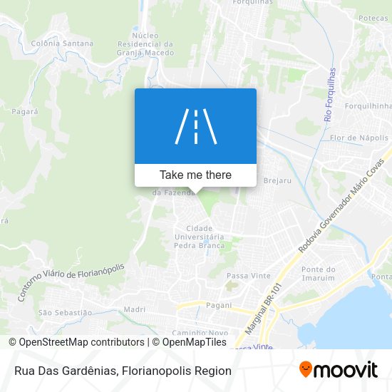Rua Das Gardênias map