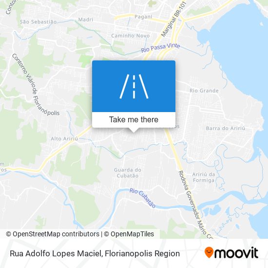 Mapa Rua Adolfo Lopes Maciel