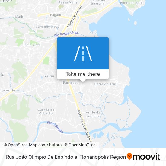 Rua João Olímpio De Espíndola map