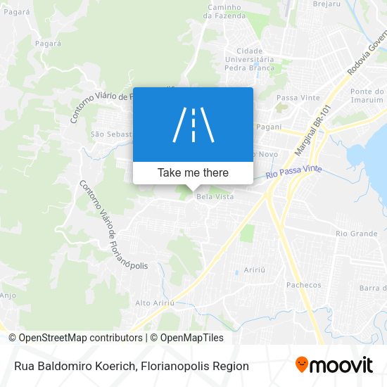Rua Baldomiro Koerich map