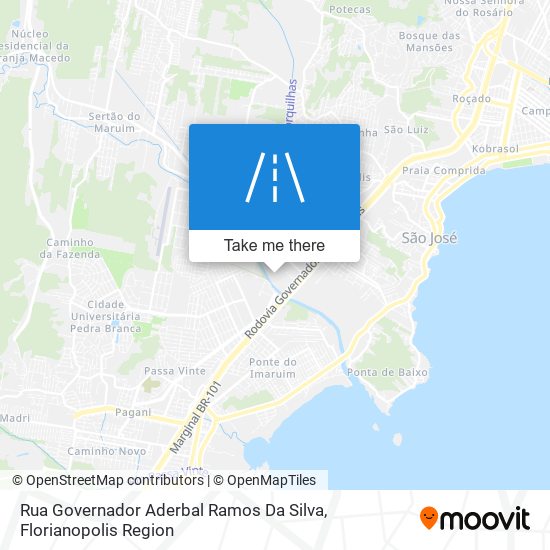 Rua Governador Aderbal Ramos Da Silva map