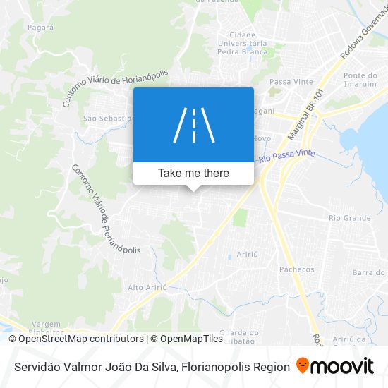 Servidão Valmor João Da Silva map