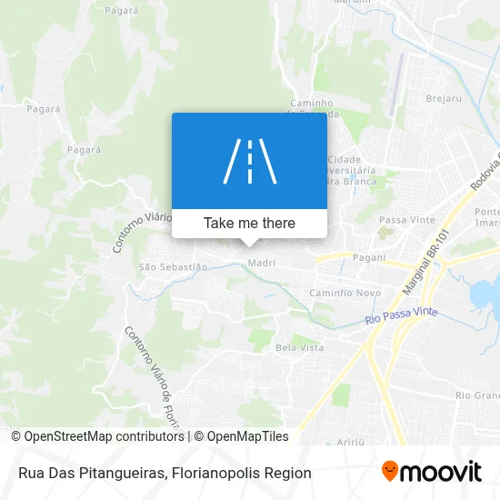 Rua Das Pitangueiras map