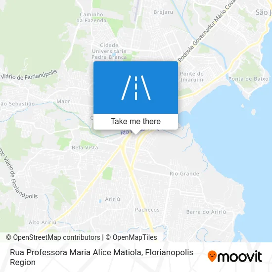 Rua Professora Maria Alice Matiola map