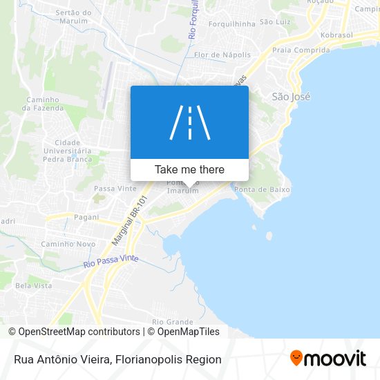 Rua Antônio Vieira map