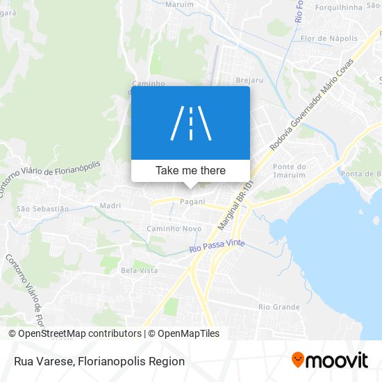 Rua Varese map