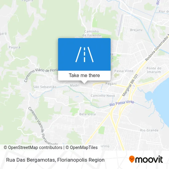 Rua Das Bergamotas map