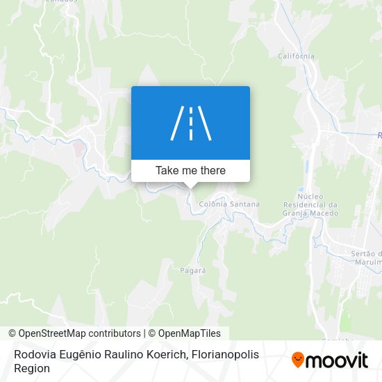 Rodovia Eugênio Raulino Koerich map