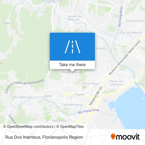 Rua Dos Inambus map