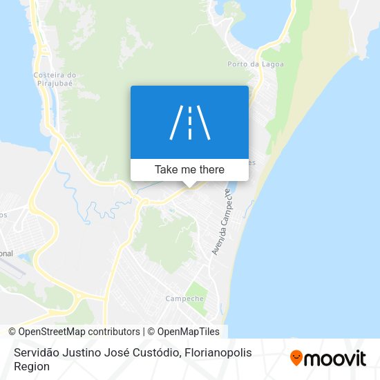 Servidão Justino José Custódio map