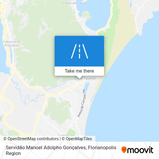Servidão Manoel Adolpho Gonçalves map