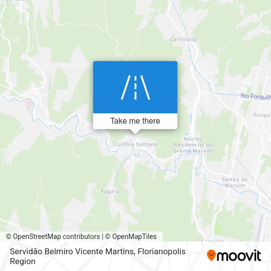 Servidão Belmiro Vicente Martins map