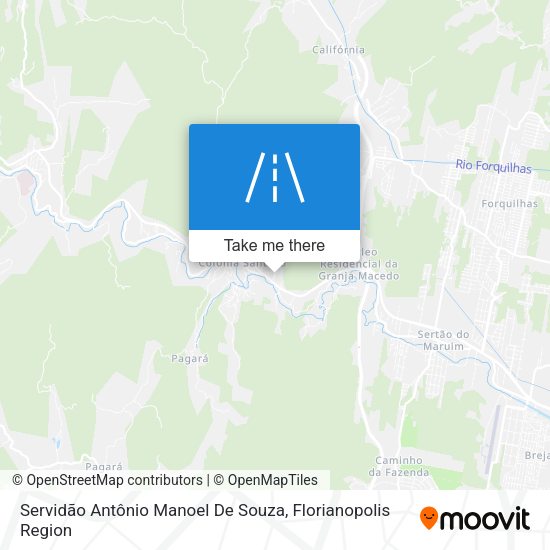 Servidão Antônio Manoel De Souza map