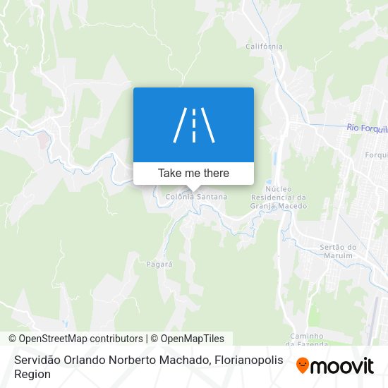 Servidão Orlando Norberto Machado map
