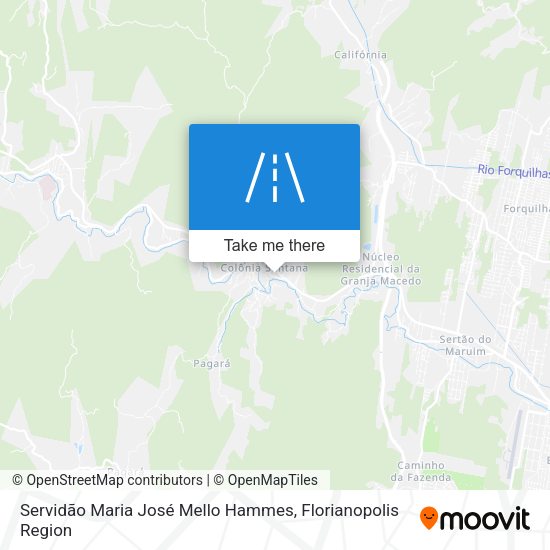 Servidão Maria José Mello Hammes map