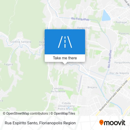 Rua Espírito Santo map