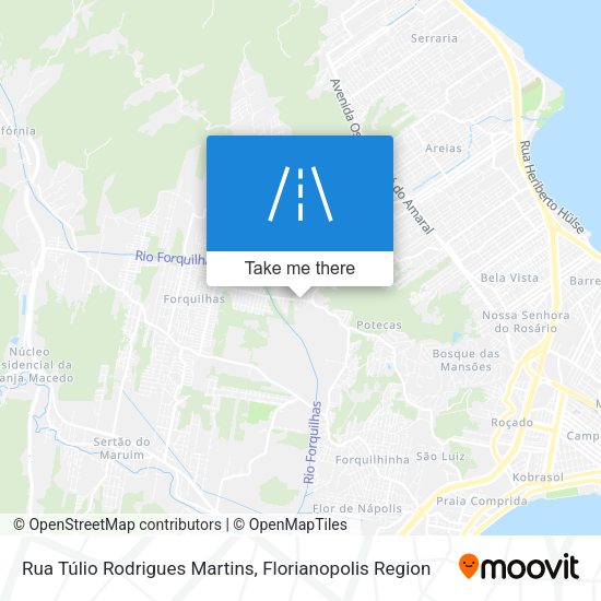 Rua Túlio Rodrigues Martins map