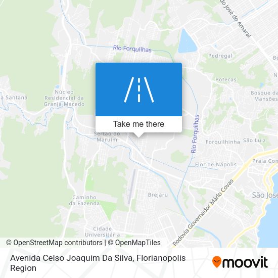 Avenida Celso Joaquim Da Silva map