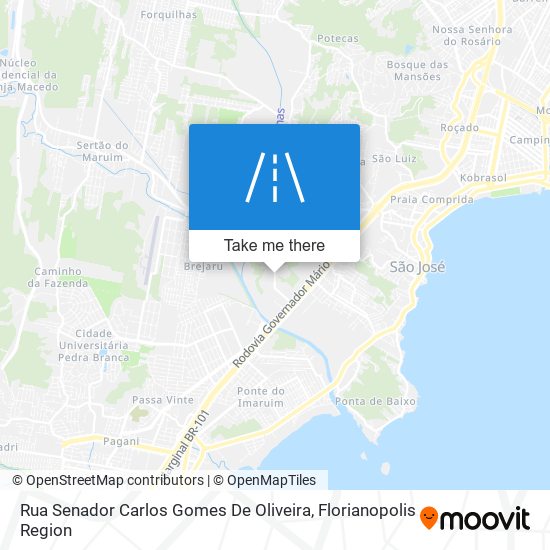 Mapa Rua Senador Carlos Gomes De Oliveira