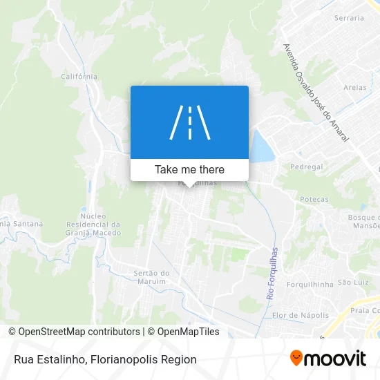 Rua Estalinho map