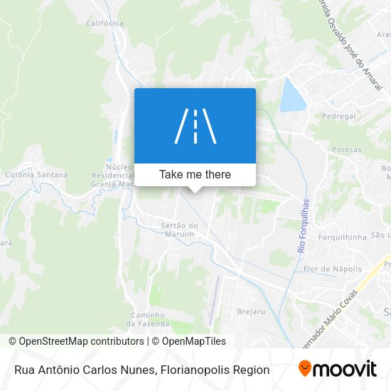 Rua Antônio Carlos Nunes map