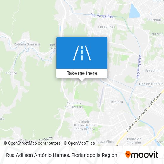 Rua Adilson Antônio Hames map