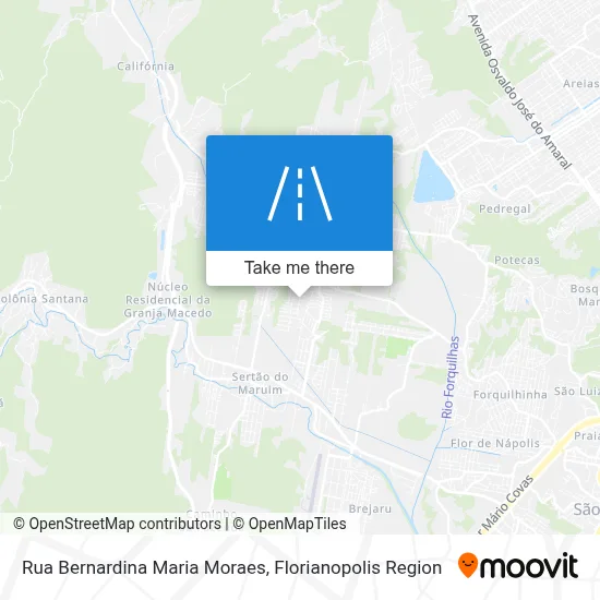 Rua Bernardina Maria Moraes map