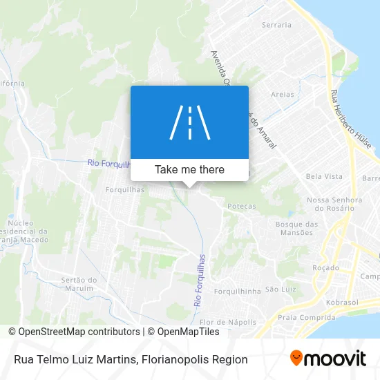 Rua Telmo Luiz Martins map