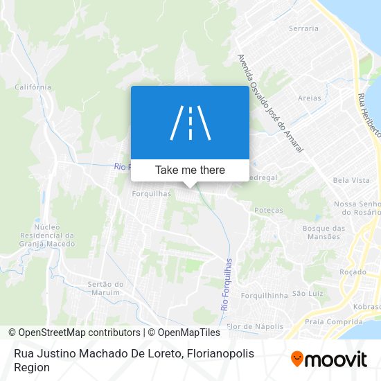 Rua Justino Machado De Loreto map