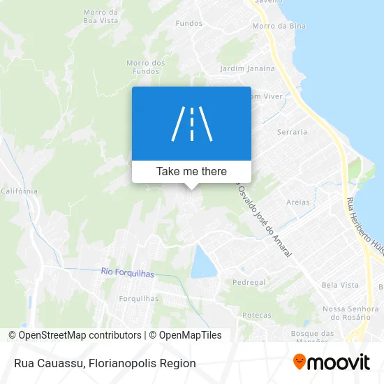 Rua Cauassu map