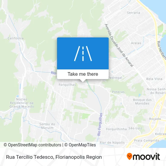 Rua Tercílio Tedesco map
